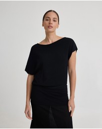 Oxford - Jaya Knitted Drape Top