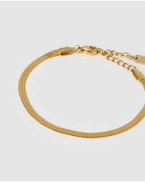 Arms Of Eve - Sylvia Gold Snake Chain Bracelet