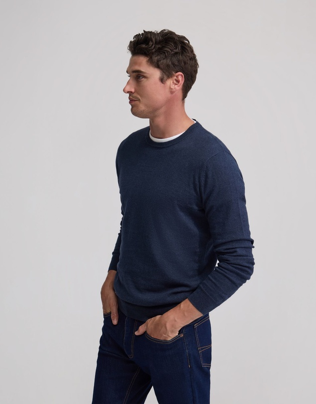 Oxford - Crew Neck Cotton Cashmere Knit