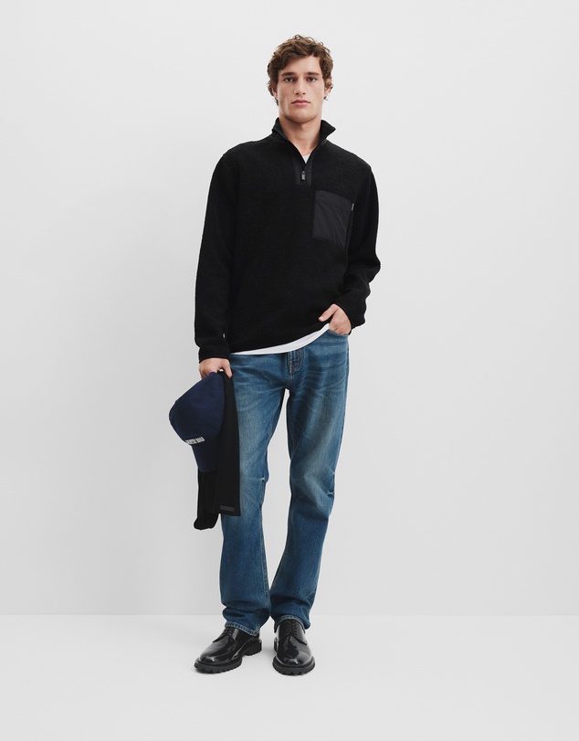 Country Road - Polyester Half Zip Sweat