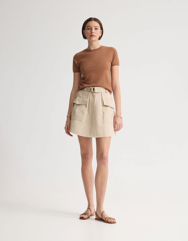 Oxford - Teri Cotton Safari Skirt