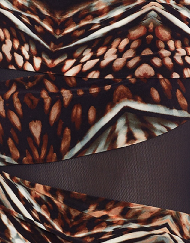 Miraclesuit Swimwear  - Tribal Tigress Jena One Shoulder Tummy Control Swimsuit