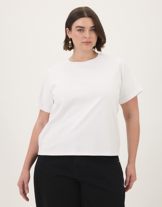 Atmos&Here Curvy - Cotton Slim T-Shirt