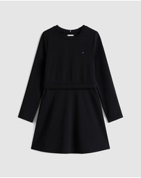 Tommy Hilfiger - Punto Long Sleeve Skater Dress - Kids
