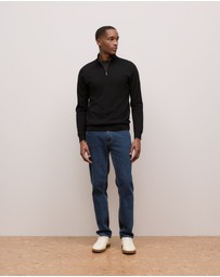 Trenery - Cotton Jersey Crew T-shirt in Black