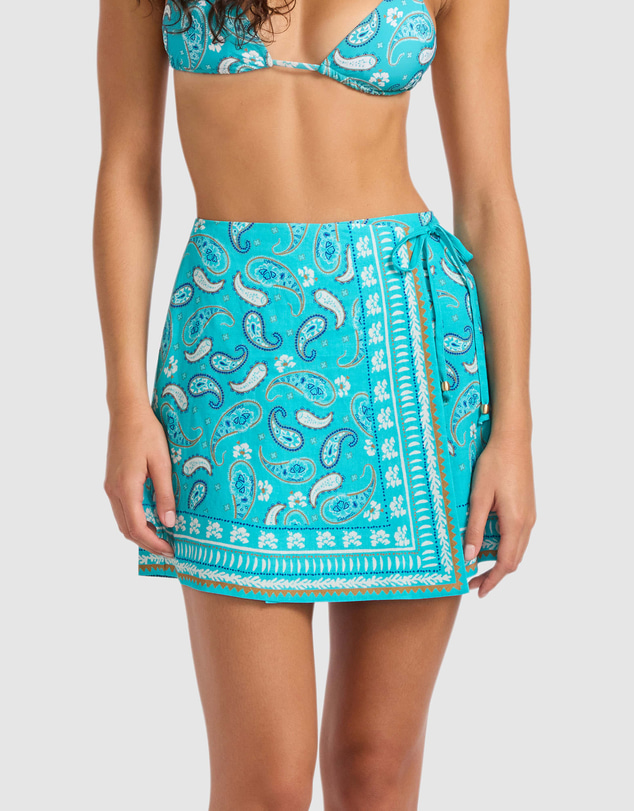 Seafolly - Drift Club Bandana Wrap Mini Skirt
