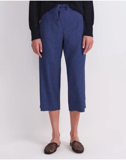 Sportscraft - Rosa Crop Linen Pant