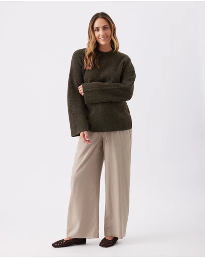 Ripe Maternity - Wide Leg Tencel Pant