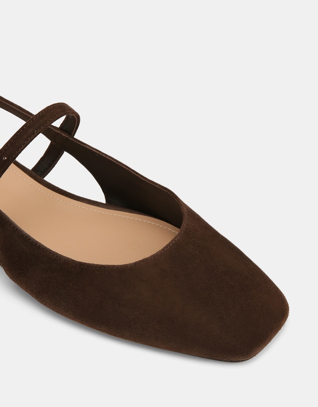 Wittner - Dallas Suede Leather Flat Slingbacks