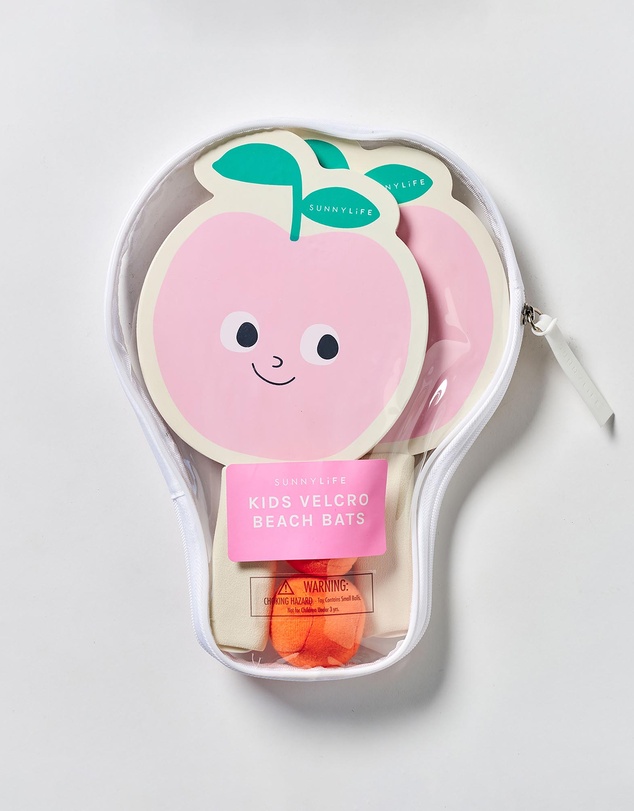 Sunnylife - Poppy the Peach Velcro Beach Bats - Kids