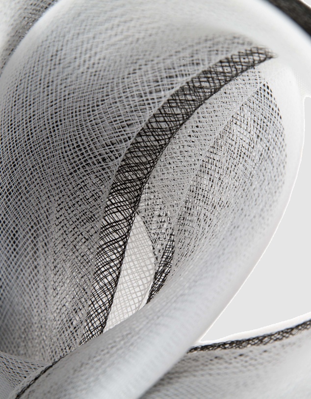 Fillies Collection - Bespoke Black White Racing Fascinator