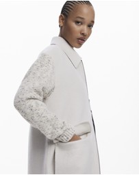 Desigual - Knit Sleeve Pocket Coat