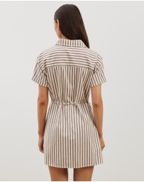 Atmos&Here - Amy Tie Back Mini Shirt Dress