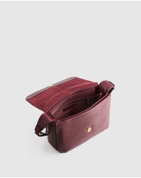 Evity - Sofia Leather Flap Crossbody Bag