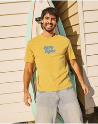 Skwosh - Easy Tiger Slang Tee in Mustard