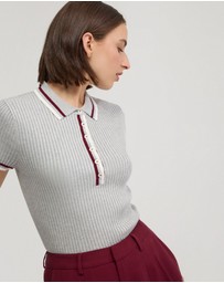 Oxford - Pascale Rib Polo Top