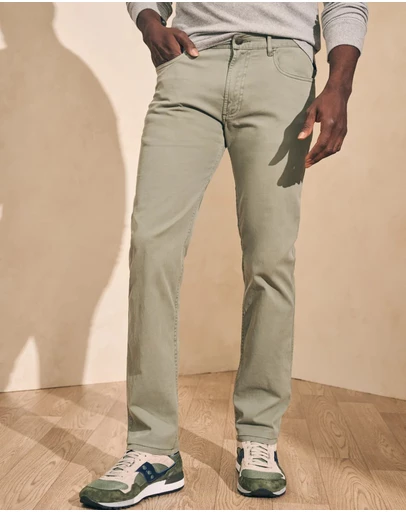 Faherty - Comfort Twill 5 Pocket Organic Cotton Pants
