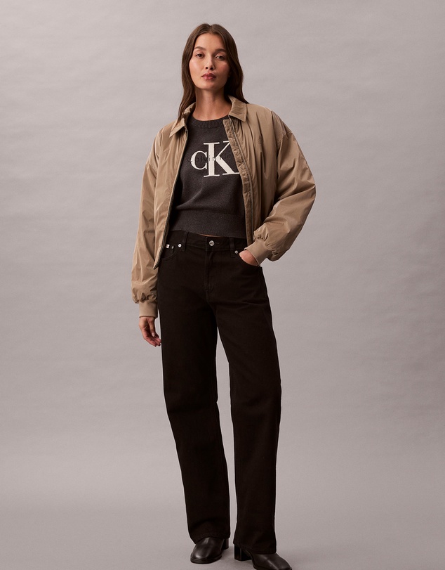 Calvin Klein Jeans - Monologo Cropped Jumper