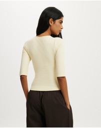 Cotton On - Eva Lace 3/4 Top