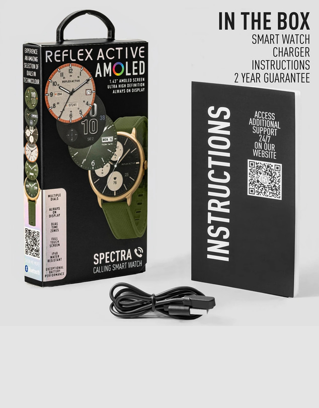 Reflex Active - Spectra 300R Khaki Smart Watch
