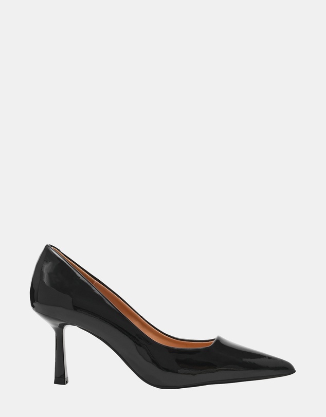 Steve Madden - Brynnn Black Patent Heels