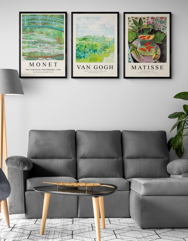 Inka Arthouse - Matisse x Monet x Van Gogh Set of 3 Art Prints