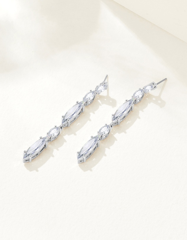 Mestige - Celine Drop Earrings - Silver Plated