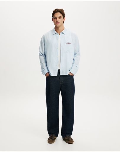 SKY BLUE STRIPE emb
