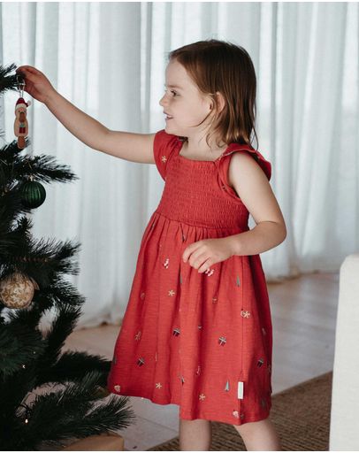 Red Celebration Broderie