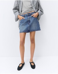 UNISON - Denim Mini Skirt