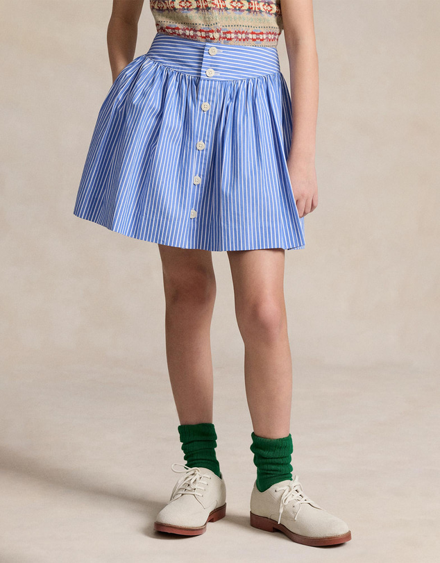 Polo Ralph Lauren - Striped Cotton Poplin Skirt
