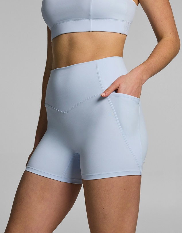 Rockwear - No Front Seam Pocket Mid Thigh Bike Shorts
