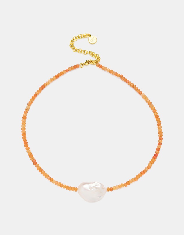 Amber Sceats - Toledo Necklace in Coral