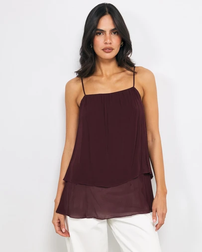AERE - Willow Georgette Layered Cami