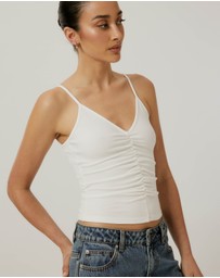 Calli - Gathered Rib Tank