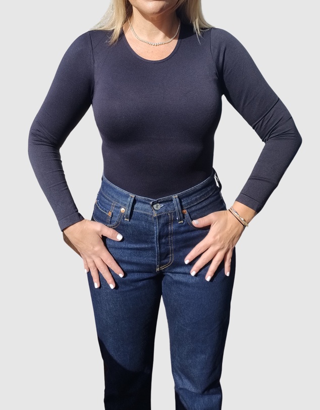 Core Trainer - High Neck Long Sleeve Sculpting Bodysuit