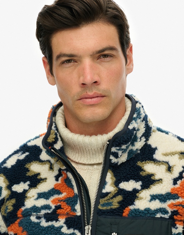 Superdry - Printed Fleece Zip Thru