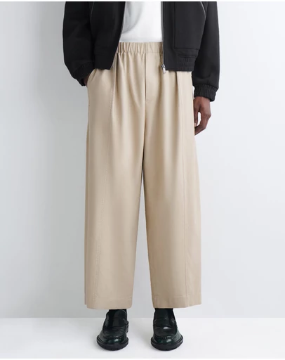 COS - Cotton Cropped Relaxed-Fit Barrel Leg Trousers