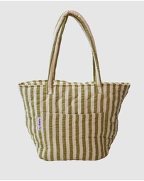 Mosey Me - Pistachio Seersucker Quilted Bag