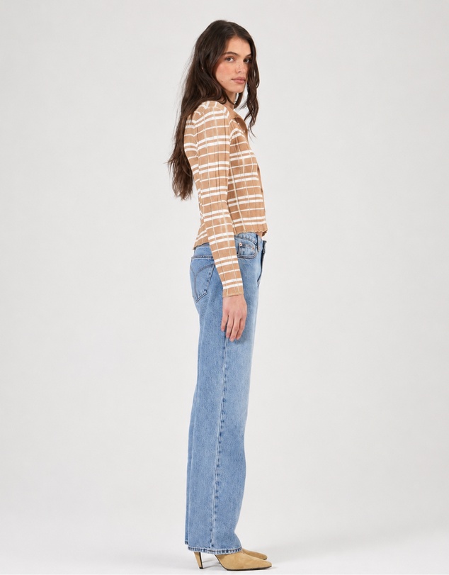 Rolla's - Daybreak Knit Top Check