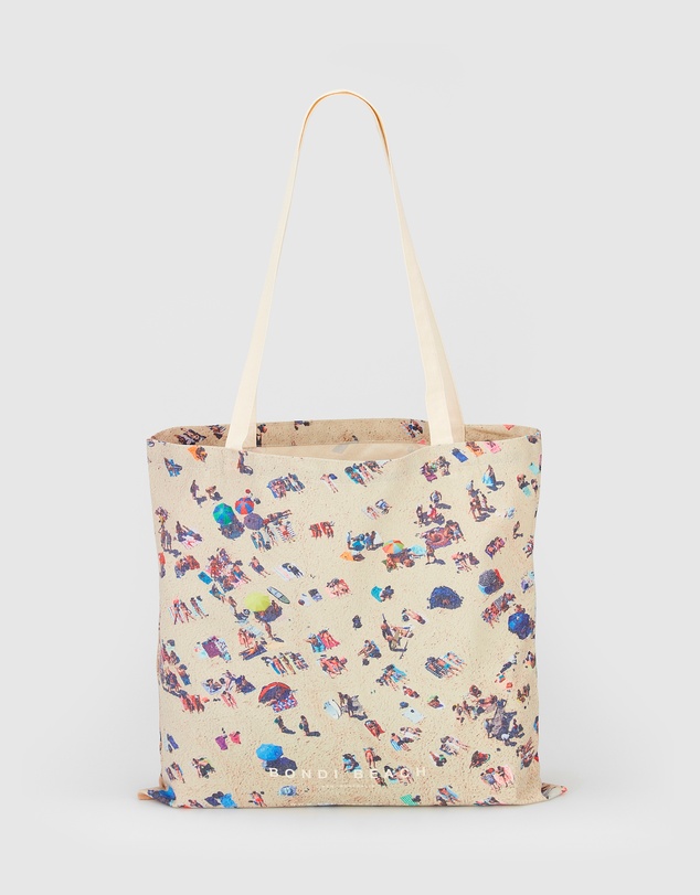Remy Gerega - Bondi Crowd Cotton Tote Bag