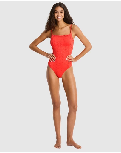 Sea Level Australia - Celestia Frill Square Neck One Piece