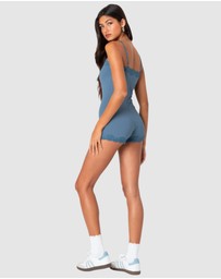 EDIKTED - Mandi lace trim romper
