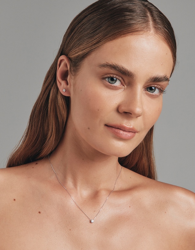 Michael Hill - 0.60 Carat TW Laboratory-Grown Diamond Stud Earrings & Pendant Set in 10kt White Gold