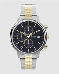 TIMEX - Timex Chicago 45mm Two-Tone Multifunction Watch