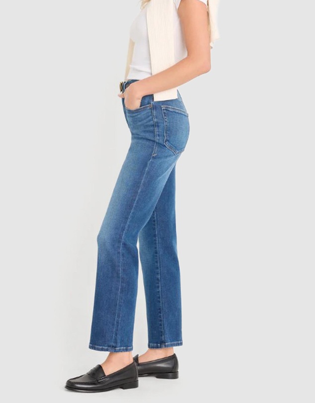 Good American - Soft Tech Good Legs Straight Jeans