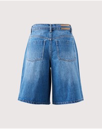 Ceres Life - Olive Belted Denim Short