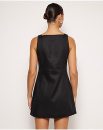 AERE - Sian Linen Mini Dress