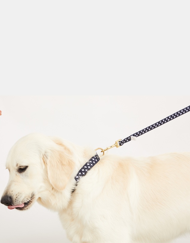 Mog & Bone - Classic Hemp Dog Lead - Navy Cross