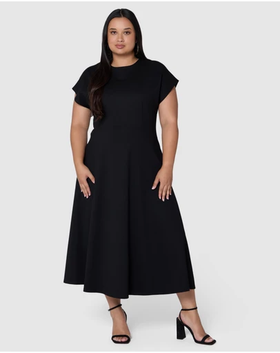 Pink Dusk by Curve Project - Surrender Midi Dress